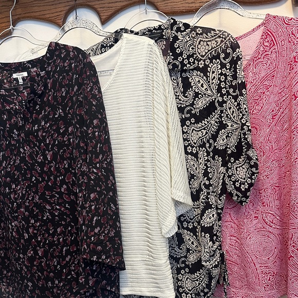 Maurices Tops - Women's Mixed Pattern Tops Set of 4 Size XL